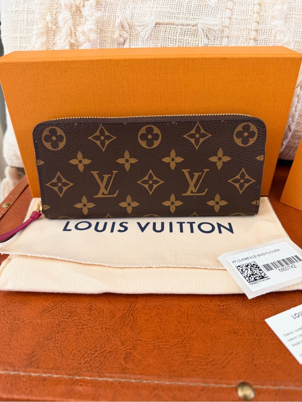 Louis Vuitton Monogram Clemence Zippy Wallet